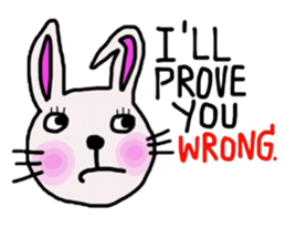 Bunny, I did it my way.(English version) sticker #14034356