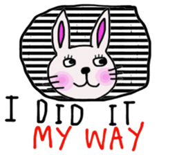 Bunny, I did it my way.(English version) sticker #14034357