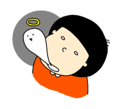 maco-chan sticker by shira sticker #14034385