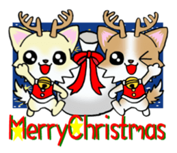 White and Cream puppy's New Year! sticker #14034646