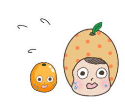 Daily life of kumquats sticker #14035346