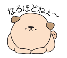 pugs stamp sticker #14037131