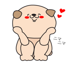 pugs stamp sticker #14037135