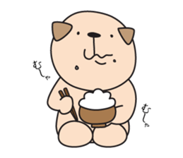 pugs stamp sticker #14037142