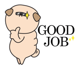 pugs stamp sticker #14037149