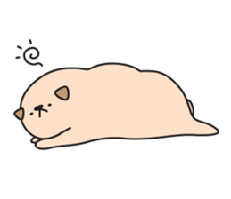 pugs stamp sticker #14037162