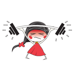 Candy Girl River Hair sticker #14038098