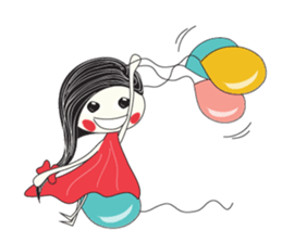 Candy Girl River Hair sticker #14038103