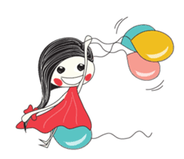 Candy Girl River Hair sticker #14038103