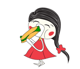 Candy Girl River Hair sticker #14038111