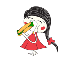 Candy Girl River Hair sticker #14038111