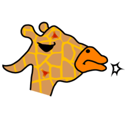 gently giraffe sticker #14039025