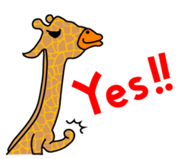 gently giraffe sticker #14039031