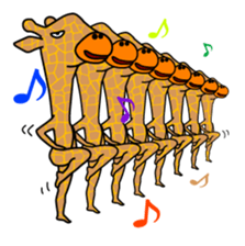 gently giraffe sticker #14039032