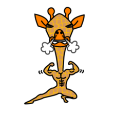 gently giraffe sticker #14039035