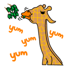 gently giraffe sticker #14039040
