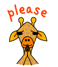 gently giraffe sticker #14039045
