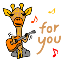 gently giraffe sticker #14039047