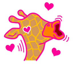 gently giraffe sticker #14039050