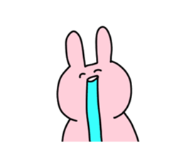 Somewhat moves a rabbit. sticker #14039567