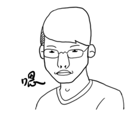 Humor and funny portraits sticker #14040713