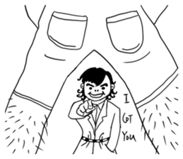 Humor and funny portraits sticker #14040748