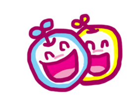 Apple in love sticker #14041398