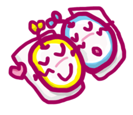 Apple in love sticker #14041400