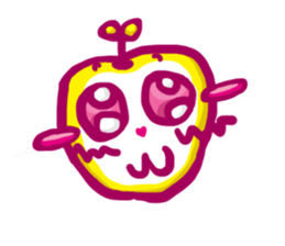 Apple in love sticker #14041408