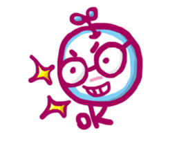 Apple in love sticker #14041416