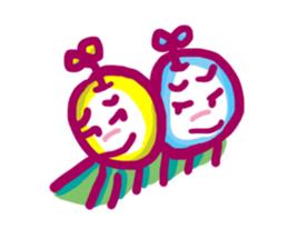 Apple in love sticker #14041422