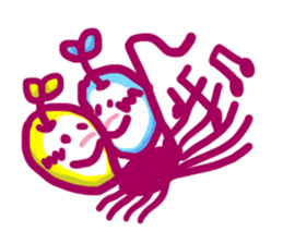 Apple in love sticker #14041434