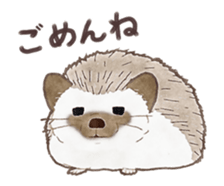 Cute hedgehog! sticker #14041463