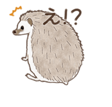 Cute hedgehog! sticker #14041468