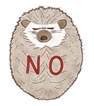 Cute hedgehog! sticker #14041474