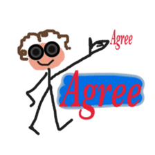 Trendy positive and negative word game-4 sticker #14041784