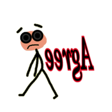 Trendy positive and negative word game-4 sticker #14041785