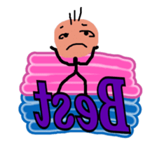 Trendy positive and negative word game-4 sticker #14041799