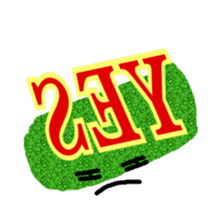 Trendy positive and negative word game-4 sticker #14041809