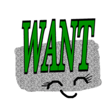 Trendy positive and negative word game-4 sticker #14041816