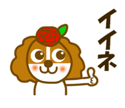 Cavalier dog winter and spring sticker #14042253