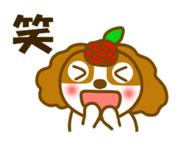 Cavalier dog winter and spring sticker #14042256