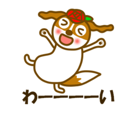 Cavalier dog winter and spring sticker #14042259