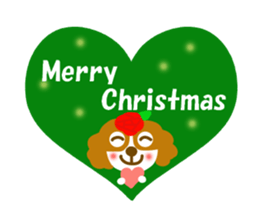 Cavalier dog winter and spring sticker #14042275