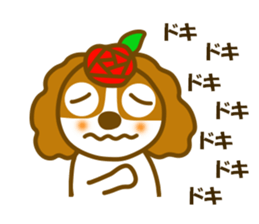 Cavalier dog winter and spring sticker #14042283