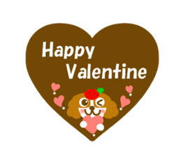 Cavalier dog winter and spring sticker #14042284