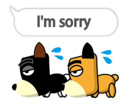 TF-Dog Animation 2 ( English ) sticker #14042301