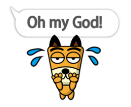 TF-Dog Animation 2 ( English ) sticker #14042309