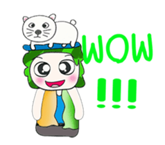 .... Mr. Tamura and cat... sticker #14042479