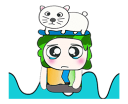 .... Mr. Tamura and cat... sticker #14042480